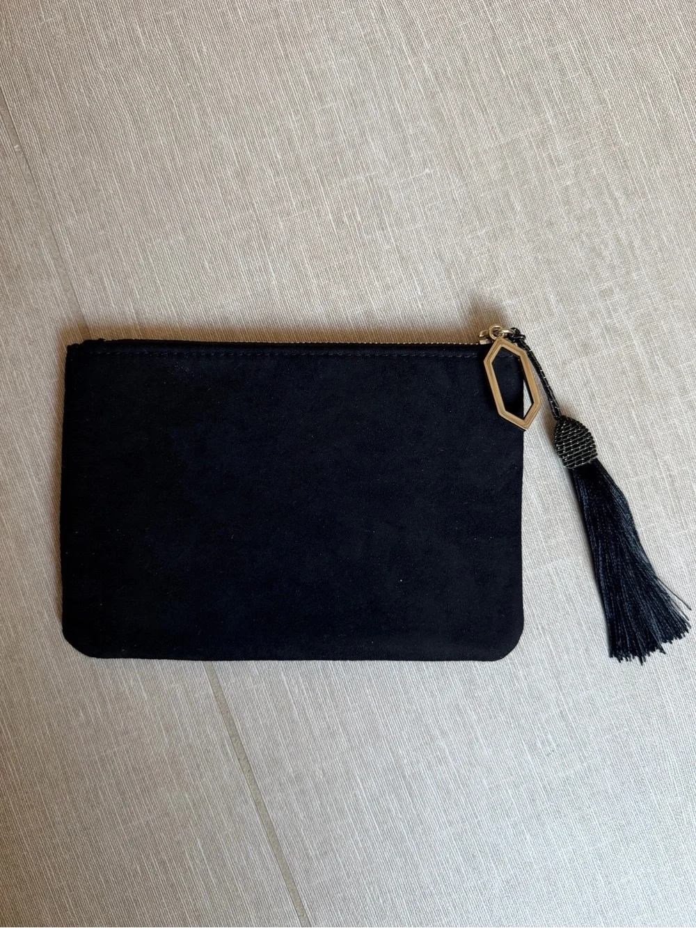 BVLGARI Goldea charm/tassel zipper pouch - NWOT
